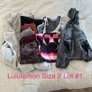 Lululemon | 9 Piece Activewear Bundle - All Women’s Size 2